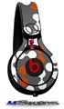 WraptorSkinz Skin Decal Wrap compatible with Beats Mixr Headphones Locknodes 04 Burnt Orange Skin Only (HEADPHONES NOT INCLUDED)