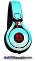 WraptorSkinz Skin Decal Wrap compatible with Beats Mixr Headphones Bokeh Hex Neon Teal Skin Only (HEADPHONES NOT INCLUDED)