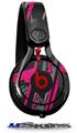 WraptorSkinz Skin Decal Wrap compatible with Beats Mixr Headphones Baja 0014 Hot Pink Skin Only (HEADPHONES NOT INCLUDED)