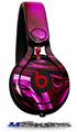 WraptorSkinz Skin Decal Wrap compatible with Beats Mixr Headphones Liquid Metal Chrome Hot Pink Fuchsia Skin Only (HEADPHONES NOT INCLUDED)