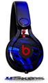 WraptorSkinz Skin Decal Wrap compatible with Beats Mixr Headphones Liquid Metal Chrome Royal Blue Skin Only (HEADPHONES NOT INCLUDED)