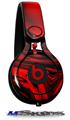 WraptorSkinz Skin Decal Wrap compatible with Beats Mixr Headphones Liquid Metal Chrome Red Skin Only (HEADPHONES NOT INCLUDED)