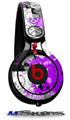 WraptorSkinz Skin Decal Wrap compatible with Beats Mixr Headphones Purple Checker Skull Splatter Skin Only (HEADPHONES NOT INCLUDED)