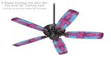 Tie Dye Peace Sign 100 - Ceiling Fan Skin Kit fits most 52 inch fans (FAN and BLADES SOLD SEPARATELY)