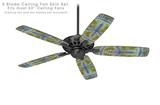 Tie Dye Peace Sign 102 - Ceiling Fan Skin Kit fits most 52 inch fans (FAN and BLADES SOLD SEPARATELY)