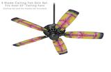 Tie Dye Peace Sign 104 - Ceiling Fan Skin Kit fits most 52 inch fans (FAN and BLADES SOLD SEPARATELY)