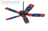 Tie Dye Star 100 - Ceiling Fan Skin Kit fits most 52 inch fans (FAN and BLADES SOLD SEPARATELY)