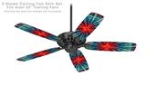 Tie Dye Bulls Eye 100 - Ceiling Fan Skin Kit fits most 52 inch fans (FAN and BLADES SOLD SEPARATELY)