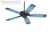 Tie Dye Happy 101 - Ceiling Fan Skin Kit fits most 52 inch fans (FAN and BLADES SOLD SEPARATELY)