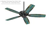 Tie Dye Spine 106 - Ceiling Fan Skin Kit fits most 52 inch fans (FAN and BLADES SOLD SEPARATELY)