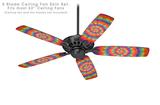 Tie Dye Swirl 107 - Ceiling Fan Skin Kit fits most 52 inch fans (FAN and BLADES SOLD SEPARATELY)