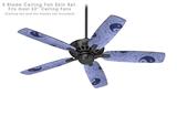 Feminine Yin Yang Blue - Ceiling Fan Skin Kit fits most 52 inch fans (FAN and BLADES SOLD SEPARATELY)