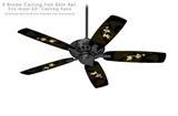 Iowa Hawkeyes Herky on Black - Ceiling Fan Skin Kit fits most 52 inch fans (FAN and BLADES SOLD SEPARATELY)