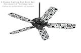 Squares In Squares - Ceiling Fan Skin Kit fits most 52 inch fans (FAN and BLADES SOLD SEPARATELY)