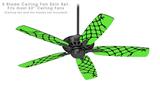 Ripped Fishnets Green - Ceiling Fan Skin Kit fits most 52 inch fans (FAN and BLADES SOLD SEPARATELY)