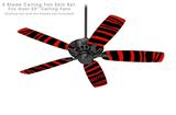 Zebra Red - Ceiling Fan Skin Kit fits most 52 inch fans (FAN and BLADES SOLD SEPARATELY)