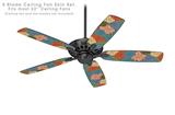 Flowers Pattern 01 - Ceiling Fan Skin Kit fits most 52 inch fans (FAN and BLADES SOLD SEPARATELY)