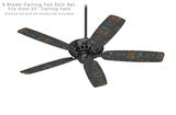 Flowers Pattern 07 - Ceiling Fan Skin Kit fits most 52 inch fans (FAN and BLADES SOLD SEPARATELY)