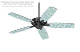 Flowers Pattern 09 - Ceiling Fan Skin Kit fits most 52 inch fans (FAN and BLADES SOLD SEPARATELY)