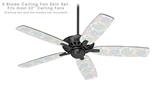 Flowers Pattern 10 - Ceiling Fan Skin Kit fits most 52 inch fans (FAN and BLADES SOLD SEPARATELY)