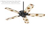 Flowers Pattern 19 - Ceiling Fan Skin Kit fits most 52 inch fans (FAN and BLADES SOLD SEPARATELY)