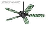 Locknodes 01 Green - Ceiling Fan Skin Kit fits most 52 inch fans (FAN and BLADES SOLD SEPARATELY)