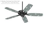 Locknodes 01 Seafoam Green - Ceiling Fan Skin Kit fits most 52 inch fans (FAN and BLADES SOLD SEPARATELY)