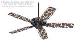 Locknodes 04 Burnt Orange - Ceiling Fan Skin Kit fits most 52 inch fans (FAN and BLADES SOLD SEPARATELY)