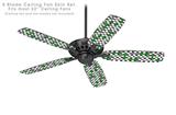 Locknodes 05 Green - Ceiling Fan Skin Kit fits most 52 inch fans (FAN and BLADES SOLD SEPARATELY)