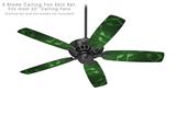 Bokeh Music Green - Ceiling Fan Skin Kit fits most 52 inch fans (FAN and BLADES SOLD SEPARATELY)