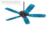 Folder Doodles Blue Medium - Ceiling Fan Skin Kit fits most 52 inch fans (FAN and BLADES SOLD SEPARATELY)