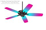 Smooth Fades Neon Teal Hot Pink - Ceiling Fan Skin Kit fits most 52 inch fans (FAN and BLADES SOLD SEPARATELY)