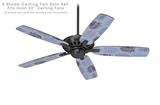 Palms 01 Purple On Purple - Ceiling Fan Skin Kit fits most 52 inch fans (FAN and BLADES SOLD SEPARATELY)