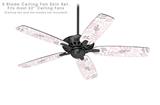 Watercolor Leaves - Ceiling Fan Skin Kit fits most 52 inch fans (FAN and BLADES SOLD SEPARATELY)