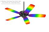 Smooth Fades Rainbow - Ceiling Fan Skin Kit fits most 52 inch fans (FAN and BLADES SOLD SEPARATELY)