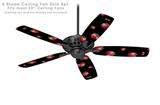 Strawberries on Black - Ceiling Fan Skin Kit fits most 52 inch fans (FAN and BLADES SOLD SEPARATELY)