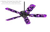 Purple Graffiti - Ceiling Fan Skin Kit fits most 52 inch fans (FAN and BLADES SOLD SEPARATELY)