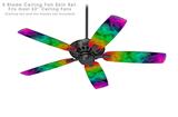Rainbow Butterflies - Ceiling Fan Skin Kit fits most 52 inch fans (FAN and BLADES SOLD SEPARATELY)
