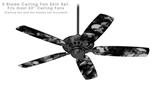 Skulls Confetti White - Ceiling Fan Skin Kit fits most 52 inch fans (FAN and BLADES SOLD SEPARATELY)