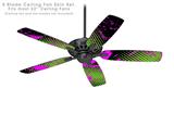 Halftone Splatter Hot Pink Green - Ceiling Fan Skin Kit fits most 52 inch fans (FAN and BLADES SOLD SEPARATELY)