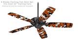 WraptorCamo Digital Camo Burnt Orange - Ceiling Fan Skin Kit fits most 52 inch fans (FAN and BLADES SOLD SEPARATELY)