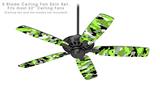 WraptorCamo Digital Camo Neon Green - Ceiling Fan Skin Kit fits most 52 inch fans (FAN and BLADES SOLD SEPARATELY)