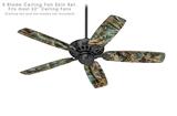 WraptorCamo Grassy Marsh Seafoam Green 5 Scale - Ceiling Fan Skin Kit fits most 52 inch fans (FAN and BLADES SOLD SEPARATELY)