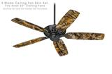 WraptorCamo Grassy Marsh Orange 5 Scale - Ceiling Fan Skin Kit fits most 52 inch fans (FAN and BLADES SOLD SEPARATELY)