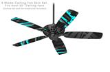 Baja 0014 Neon Teal - Ceiling Fan Skin Kit fits most 52 inch fans (FAN and BLADES SOLD SEPARATELY)