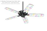 Kearas Peace Signs - Ceiling Fan Skin Kit fits most 52 inch fans (FAN and BLADES SOLD SEPARATELY)