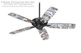Rusted Metal - Ceiling Fan Skin Kit fits most 52 inch fans (FAN and BLADES SOLD SEPARATELY)