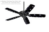 Pastel Butterflies Purple on Black - Ceiling Fan Skin Kit fits most 52 inch fans (FAN and BLADES SOLD SEPARATELY)