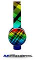 Rainbow Plaid Decal Style Skin (fits Sol Republic Tracks Headphones - HEADPHONES NOT INCLUDED) 