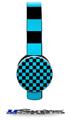 Checkers Blue Decal Style Skin (fits Sol Republic Tracks Headphones - HEADPHONES NOT INCLUDED) 